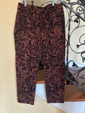Brown/Black Pull-On Brigitte Pants from Chico’s